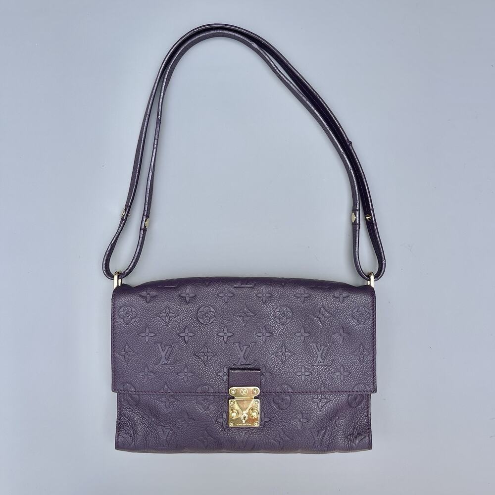 Louis Vuitton Shoulder Bag Fascinante Monogram Empreinte Purple Leather